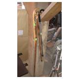 Group of canes, some metal some wooden