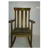 Doll size rocking chair