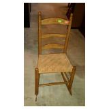 Small splint seat rocker in good condition.