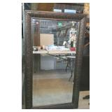 Large mirror. Molded frame, beveled glass.