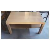 Coffee table with undershelf. 36"×22"×17". Shows