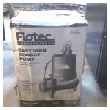 Cast iron flotec sewage pump