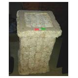 End table / plant stand pedestal, missing glass