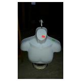 Hanging clothing / necklace mannequin bust, can