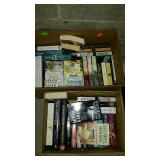 Two boxes of books, paperback novels