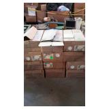 12 cases of 4" ceramic tile, #44 arctic white,