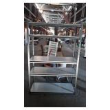 Gorilla shelf, having 5 shelves, 49 by 19 by 72
