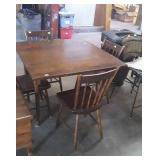 Early farm style, Wooden drop leaf table, with