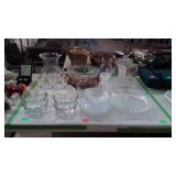 Glassware includes plates and bowls