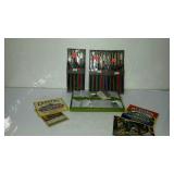 Mixed lot with advertising labels, Asian fans,