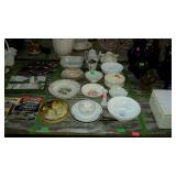 Group lot of misc glassware, bowls, teapot etc