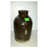 Pottery canning type crock, possible liquids type