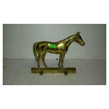 Brass horse figure door stop