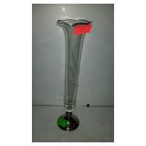 Floral Bud Vase with Sterling pedestal vase 10.5"