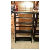 Black lightweight bookcase shelf, 4 shelves for