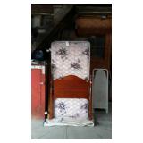 Twin size bed with mattress and box spring