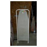 Folding closet ironing board