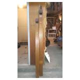 Two early wooden flue pipes for organs