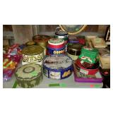 Group of food tins