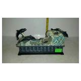 Cast iron bank, dolphins