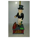 Cast iron bank, uncle Sam