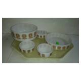 Federal Glass Co bowl set