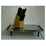 Kitchenware - Knife block, knives, and buffet