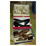 Ladies shoes, 3 pair - sizes 7, 7-1/2, and 10W