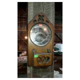 Wall decor mirror shelf