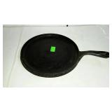 Cast iron griddle, round