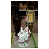 Home decor - Two 22" blown art glass vases, and