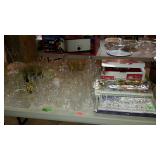 Glassware - covered dishes, punch cups,