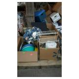 Skid lot includes bowls pots and pan