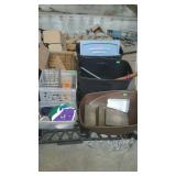 Skid lot, includes totes and glassware