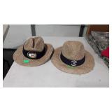 Two straw hats