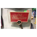 Advertisement lighted sign with battery operated