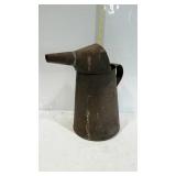 Tin oil can with spout - approx. four quart