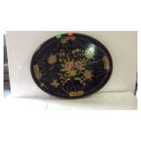 Toll style painted oval tray - 24 x 19.5" with