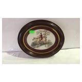 Hunt scene wall hanging - 13 x 11