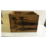 Brand tomatoes wooden advertising crate - 18 x 1