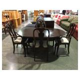 Dining table with four chairs 62 by 41 by 29