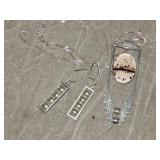 Sterling Silver Necklace w/ Moss Agate & Earrings