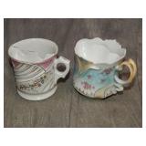 Pair of Antique Shaving Mugs