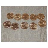 10 Benjamin Harrison Presidential Dollars UNC !!