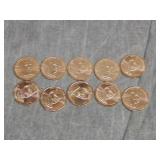 10 Grover Cleveland Presidential Dollars UNC !!