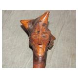 Penobscot Native American Carved War Club - SIGNED
