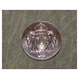 2 Troy Ounce .999 SILVER Round (LION)