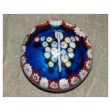 Murano? Millefiori Paperweight w/ Butterfly?