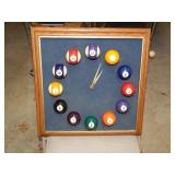 Vintage Working Pool Ball Clock