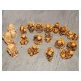 18 different Resin Japanese Netsukes